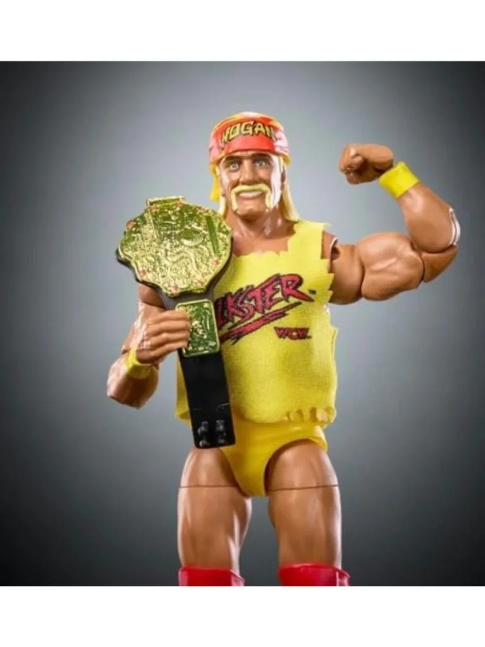 Wrestling Action Figure with World Heavyweight Belt - Elite Collection Toy